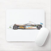 Tapis De Souris Voiture de course (Avec souris)