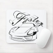 Tapis De Souris Voiture de course en tribaux (Avec souris)