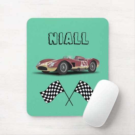 Tapis De Souris Voiture de course sportive personnalisée (Avec souris)