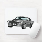 Tapis De Souris Voiture Muscle Argent (Avec souris)