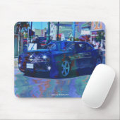 Tapis De Souris Voiture Noire classique Art Collectif Mousepad (Avec souris)