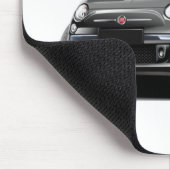 Tapis De Souris Voiture noire de Fiat 500 (Coin)