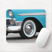 Tapis De Souris Voiture Retro 1956 Turquoise (Avec souris)