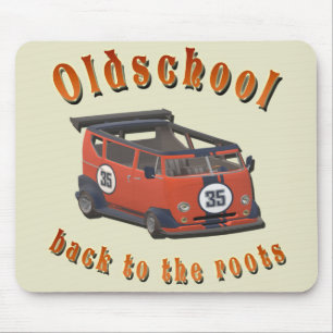 Tapis de souris voiture vintage design rétro
