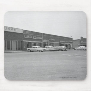Tapis De Souris Voitures au centre commercial garant B&W