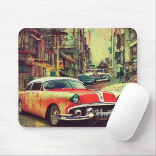 Tapis De Souris Voitures classiques Abstraites 1950s