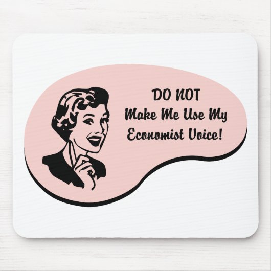 Tapis De Souris Voix d'économiste (Devant)