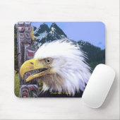 Tapis De Souris Voix Sacrée Aigle et Totem Pole Pad (Avec souris)