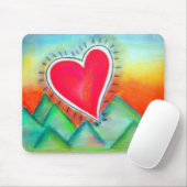 Tapis De Souris Vol du coeur Mousepad (Avec souris)