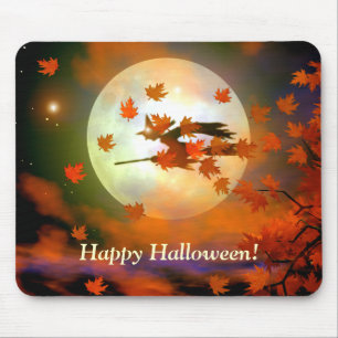 Tapis De Souris Vol Halloween Witch