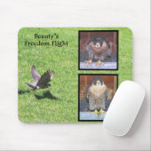 Tapis De Souris Vol Mousepad de liberté de beauté (Avec souris)
