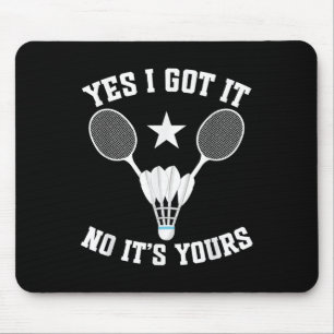 Tapis De Souris Volant de match de badminton Joueur de badminton l