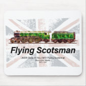 Tapis De Souris Volant Scotsman Steam Train Anglais Locomotive (Devant)