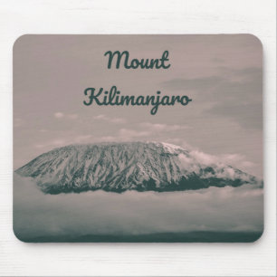 Tapis De Souris Volcan de neige du Kilimandjaro en Tanzanie Afriqu