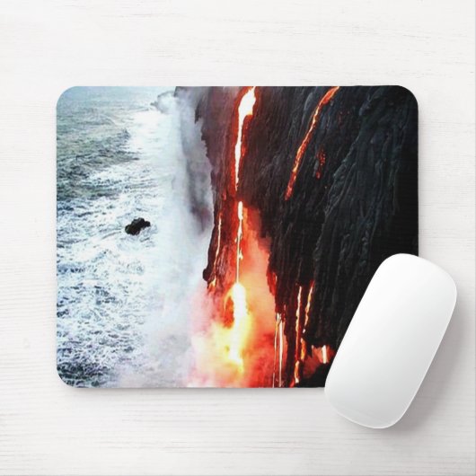 Tapis De Souris Volcan hawaïen Mousepad (Avec souris)