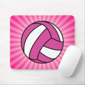 Tapis De Souris Volley-ball rose (Avec souris)
