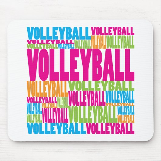 Tapis De Souris Volleyball coloré (Devant)