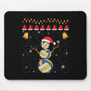 Tapis De Souris Volleyball Funny Snowman Noël Ornement Noël Xmas K