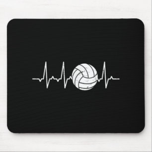 Tapis De Souris Volleyball Heartbeat Cute Fun
