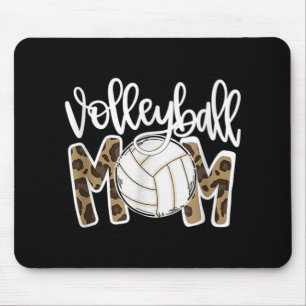 Tapis De Souris Volleyball Maman Leopard Fun Ball Maman Fête des m