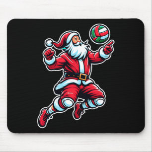 Tapis De Souris Volleyball Père Noël Xmas Tree amusant Joueur de N
