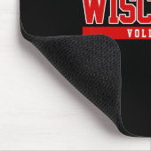 Tapis De Souris Volleyball Wisconsin Pour Le Soutien De L'Universi (Coin)