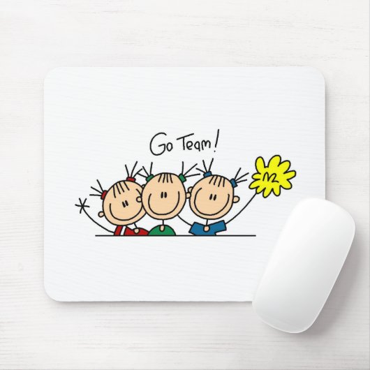 Tapis De Souris Vont les majorettes Mousepad de l'équipe trois (Avec souris)
