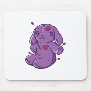 Tapis De Souris Voodoo Doll - Halloween Bunny