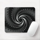 Tapis De Souris Vortex foncé fractal (Avec souris)
