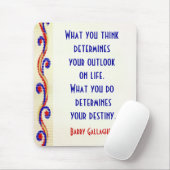 Tapis De Souris Vos citations de motivation Mousepad d'attitude (Avec souris)