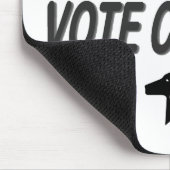 Tapis De Souris Vote Dog avec Black Text (Coin)