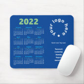 Tapis De Souris Votre entreprise Logo & Marque Couleurs 2022 Calen (Avec souris)