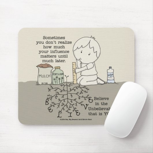 Tapis De Souris Votre influence compte (Avec souris)