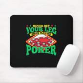 Tapis De Souris Votre Jambe En Jouant Au Poker (Avec souris)