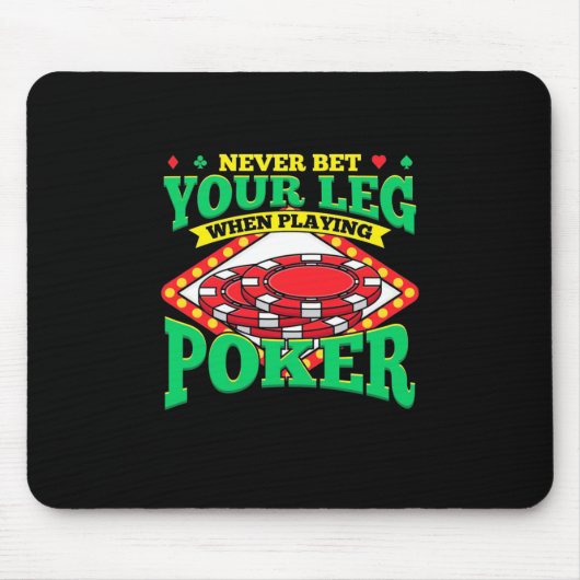 Tapis De Souris Votre Jambe En Jouant Au Poker (Devant)
