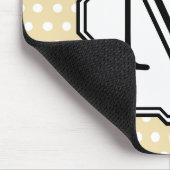 Tapis De Souris Votre lettre. Monogramme fait sur commande. Point (Coin)