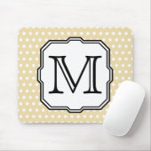 Tapis De Souris Votre lettre. Monogramme fait sur commande. Point (Avec souris)