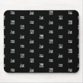 Tapis De Souris Votre logo | 3 Logo Motif Design modifiable noir (Devant)