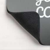 Tapis De Souris Votre logo et moderne gris foncé modifiable couleu (Coin)