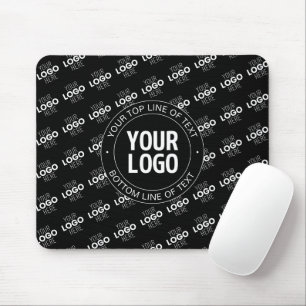 Tapis De Souris Votre logo et texte personnalisable avec motif de
