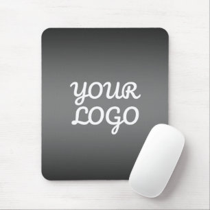 Tapis De Souris Votre logo & Moderne Simple Ombre   Gris foncé