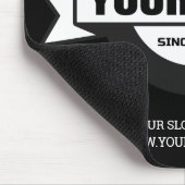 Tapis De Souris Votre logo noir pavé souris arrière - plan (Coin)