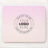 Tapis De Souris Votre logo téléchargé | Texte circulaire modifiabl (Devant)