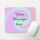 Tapis De Souris Votre message ici ajouter du texte nom monogramme (Avec souris)