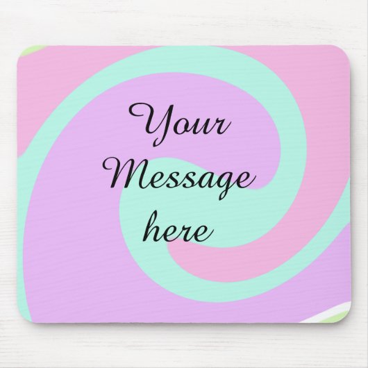 Tapis De Souris Votre message ici ajouter du texte nom monogramme (Devant)