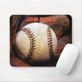 Tapis De Souris Votre nom Custom Baseball Artework (Avec souris)