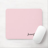 Tapis De Souris Votre nom Custom Pastel Pink (Avec souris)
