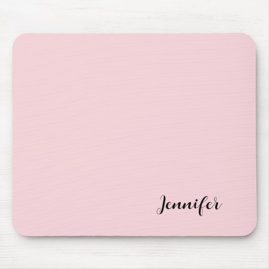 Tapis De Souris Votre nom Custom Pastel Pink (Devant)