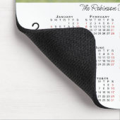 Tapis De Souris Votre photo et nom Calendrier 2026 (Coin)