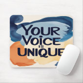 Tapis De Souris Votre voix est unique (Avec souris)